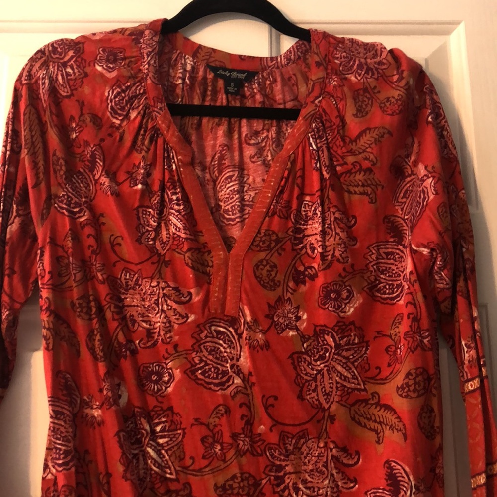 Lucky Brand 1/4 sleeve shirt - Picture 2 of 6
